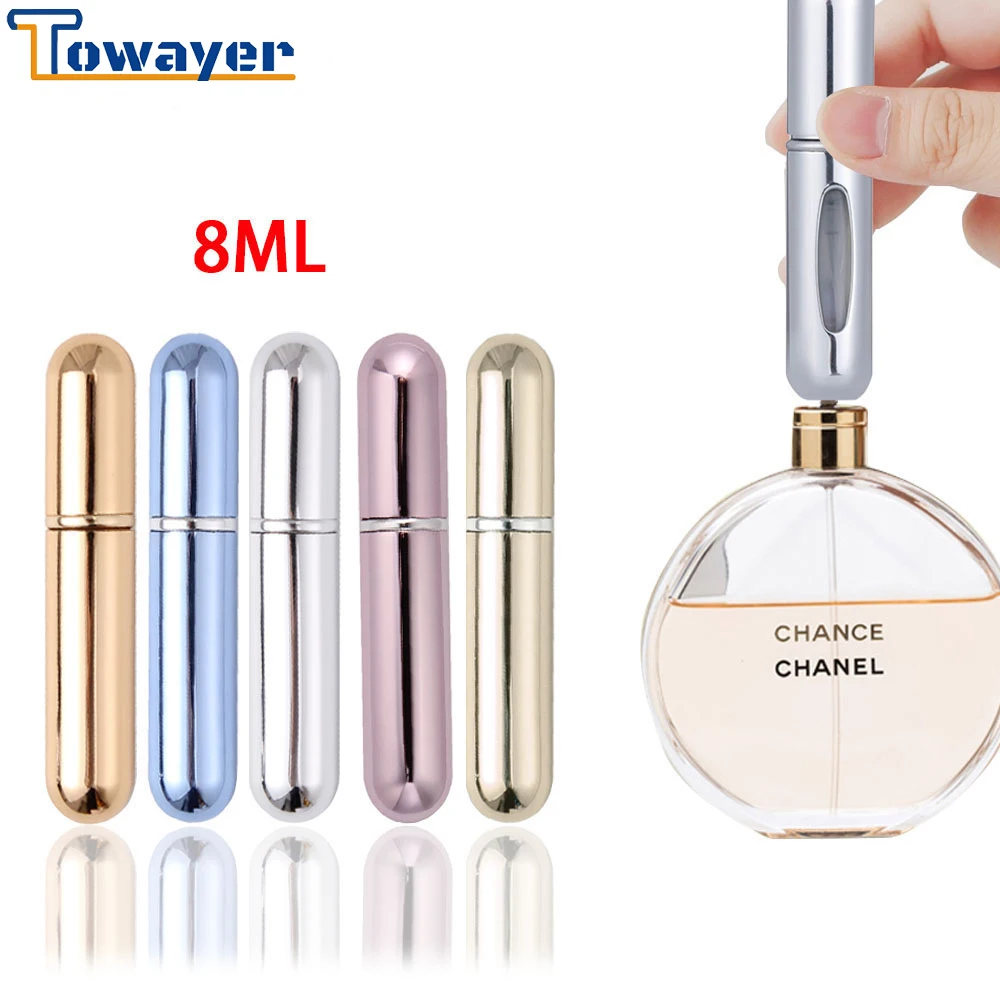 Многоразовый мини флакон для духов портативный косметический с распылителем