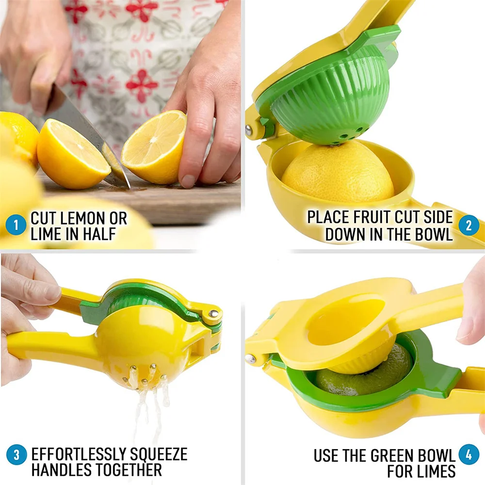 Металлическая соковыжималка для лимона ручная апельсинов цитрусовых кухонные