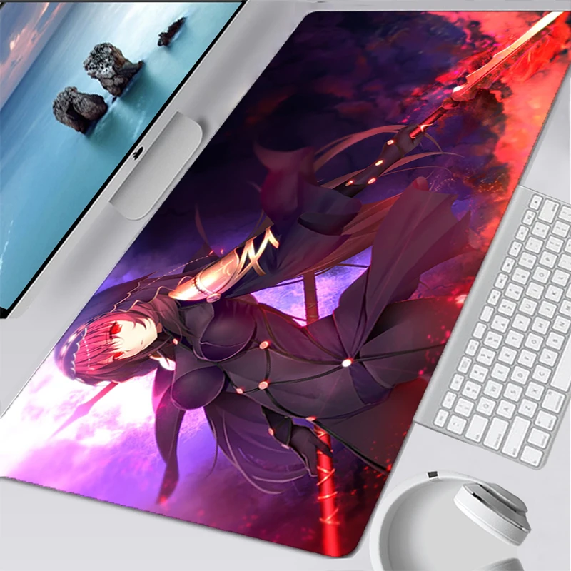 Kawaii 90x40cm XXL Rubber Super Large PC Mousepad Gamer Anime FateGrand Order Gaming Mouse Pad XL Desk Keyboard Mat Laptop Mat