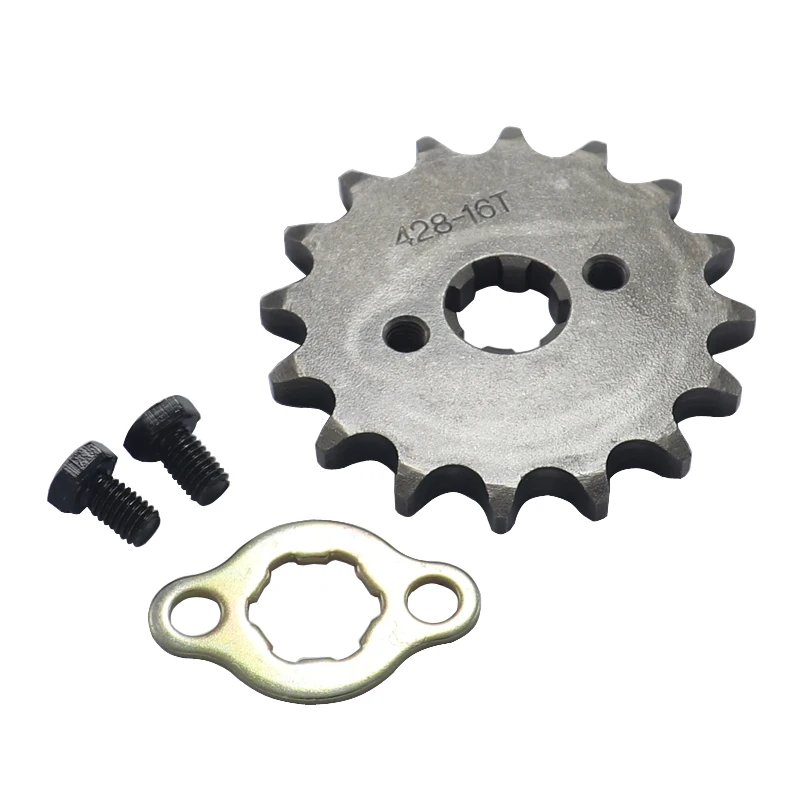 428 Chain 16T 17mm 20mm Front Engine Sprocket For 50cc to 125cc Dirt Bike ATV Go Kart Quad Pitbike Buggy Motorcycle