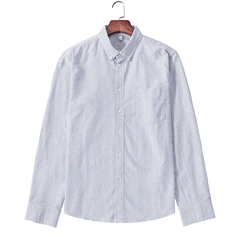 

YOSIBCD Women 2021 Fashion Office Wear Striped Loose Blouses Vintage Long Sleeve Pockets Female Shirts Chic Tops