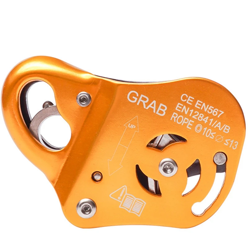 

NEW-CAMNAL Climbing Equipment Descender Gear Stop Descender for 10-13mm Rope Clamp Grab Rescue Rappel Ring Climbing Safety Equip