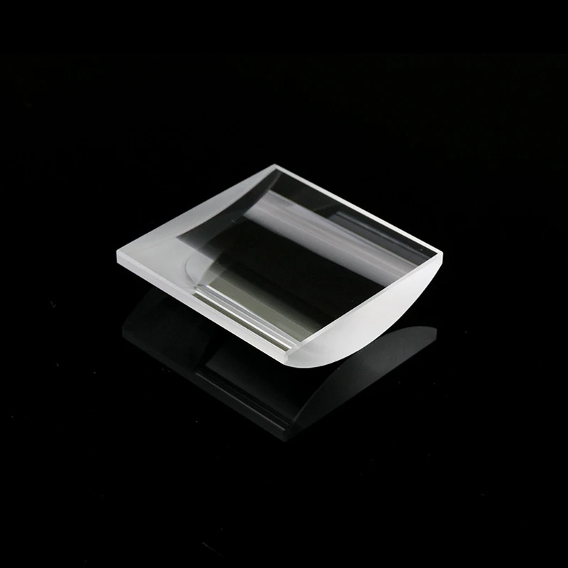 

High Quality Professional Cylindrical Square Diameter 53 mm with focal length 75.6 mm flat convex cylindrical lens for sale