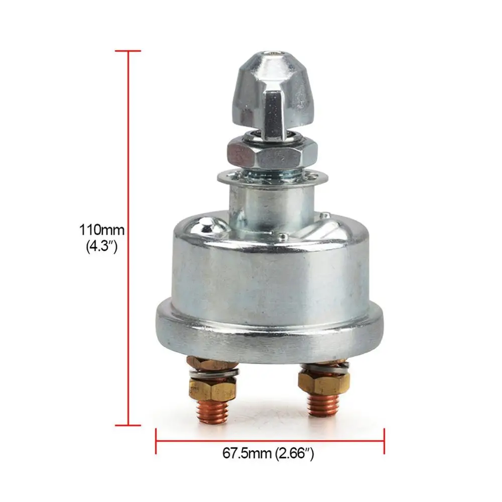 12 В Универсальный Аккумуляторный изолятор с фиксированным ключом выключатель