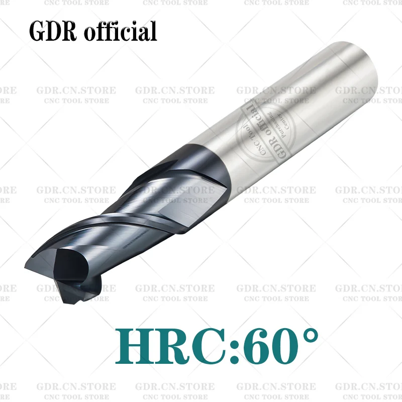 Фрезы для резки металла фрезы из сплава фрезерные концевые HRC60 2 канавки 4 мм 6 8 10 12