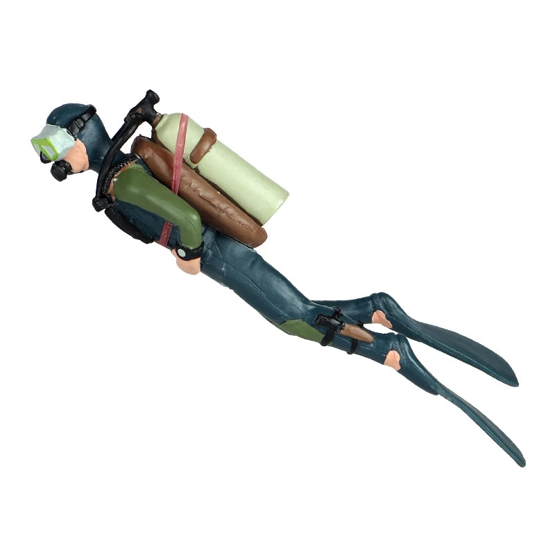 

4PCS Simulation Ocean Diver Model Solid Plastic Seabed Exploration the Underwater Adventurer Scene Decoration Toy