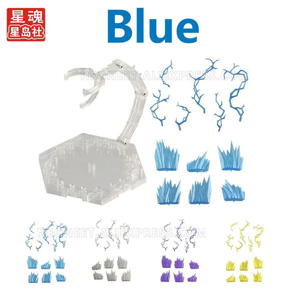 

Blue Tamashii Burst Lightning Effect Explode Explosion Figuarts Fix Saint Seiya Dragonball Action Toy Figures Model Accessories