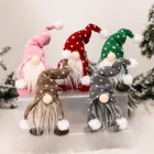 Милая Рождественская шапочка, безликая кукла, маленькая фигурка, украшение, скандинавский гном, олман, кукла, украшение для рождественской елки