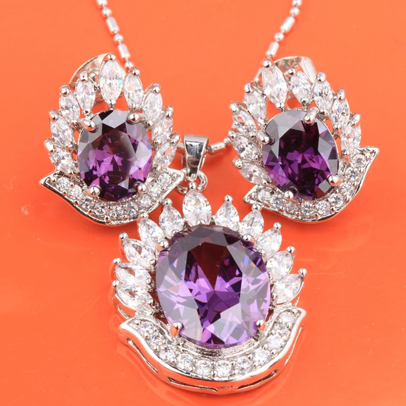 Комплект ювелирных изделий с ангельским морганитом зеленым цирконием и