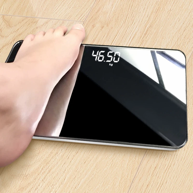 

Glass Precision Digital Weight Scale Electronic Black Mini Cute Balance Bathroom Scale Led Pese Personne Household Items DG50S