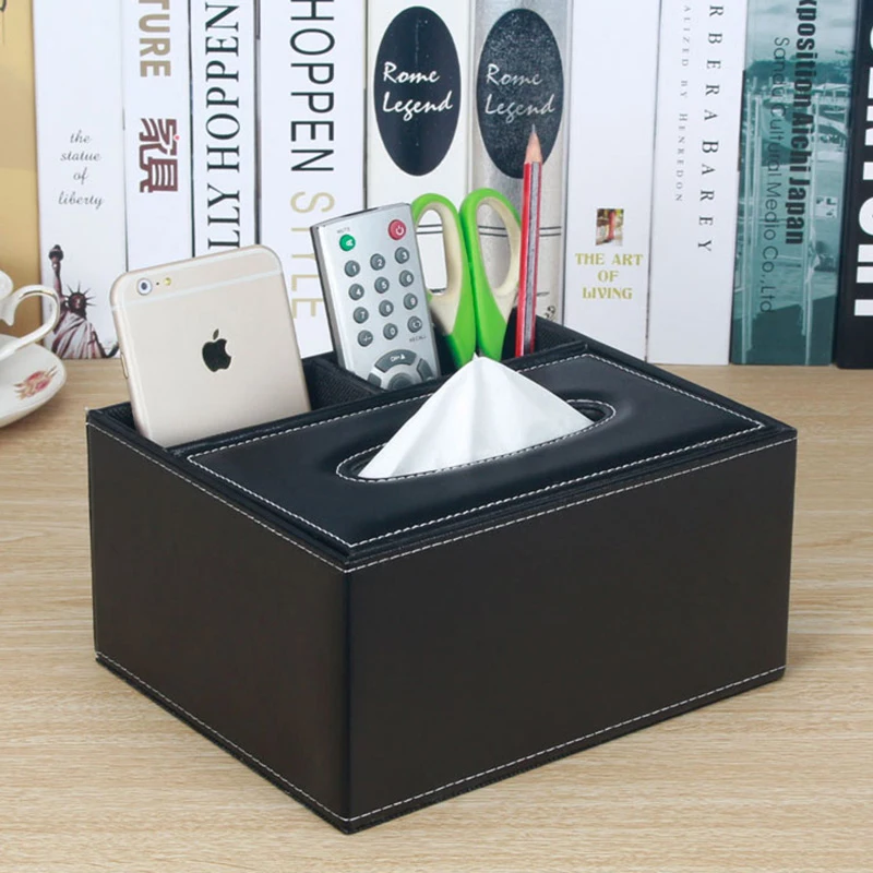 Новый офисный Настольный органайзер черный коричневый кожаный классический