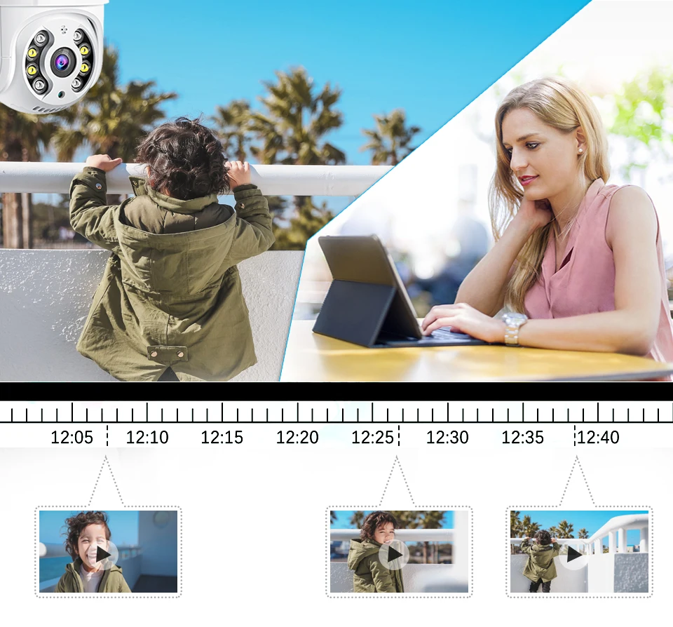 home security ip camera wifi night vision speed dome cctv camera outdoor mini camara wifi video surveillance ipcam wifi 5mp p2p free global shipping