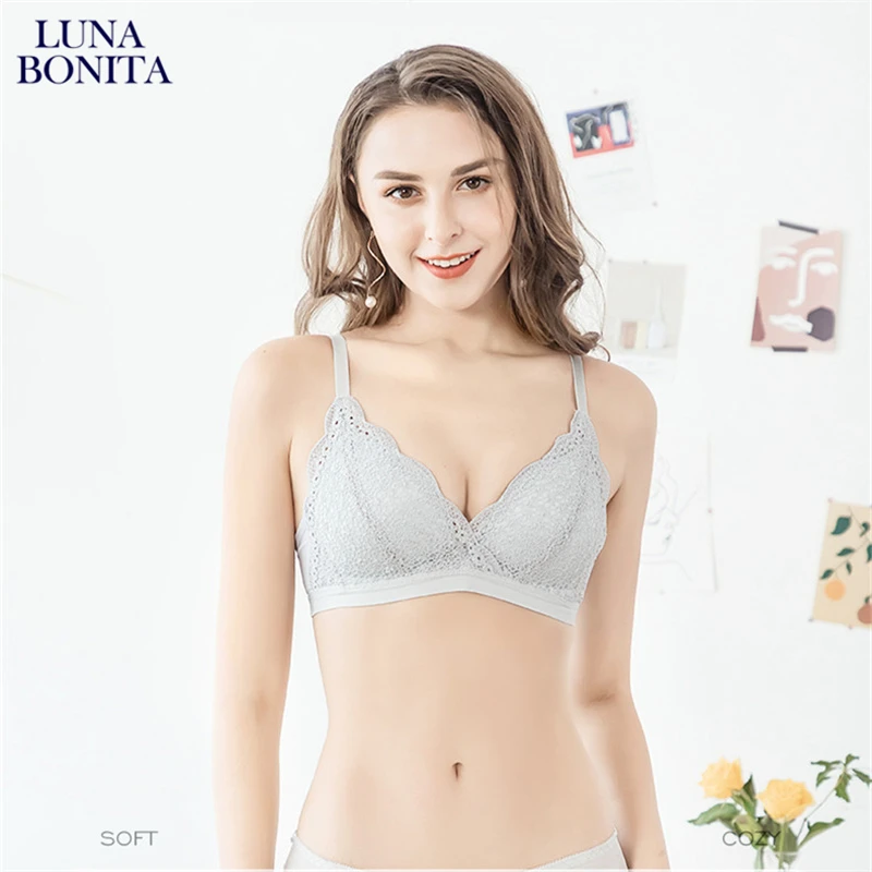

For Women's Sexy Bras European American Style Lace Push Up Tops A B Cup Underwear Comfortable Bralette Breathable Brassiere