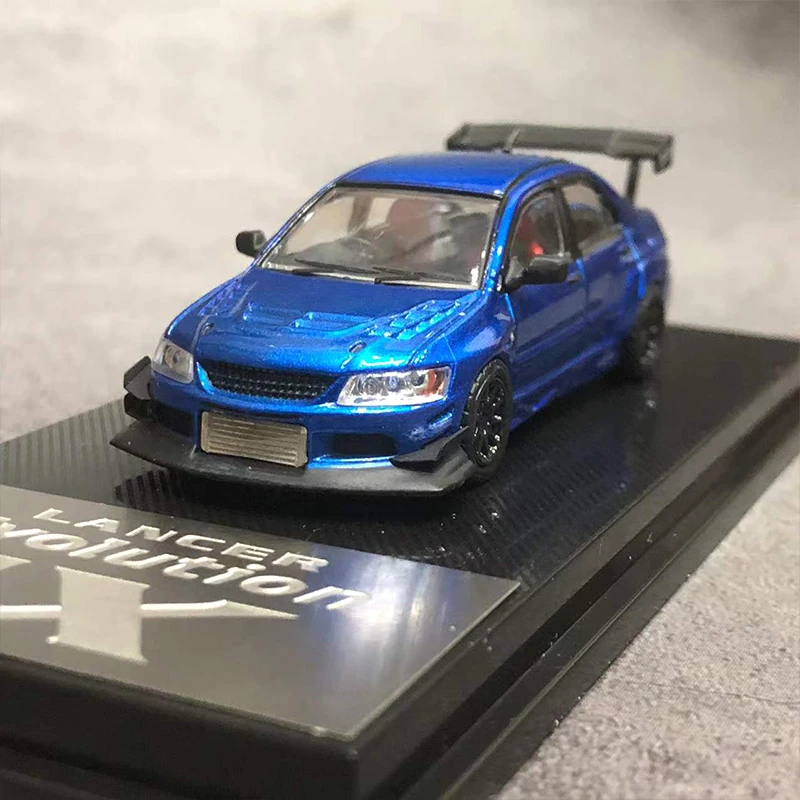 

CM 1:64 Mitsubishi Lancer Evolution IX модель автомобиля из сплава литой под давлением дисплей-металлический синий