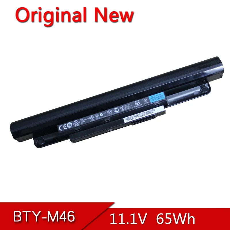 

BTY-M46 NEW Original Laptop Battery For MSI GE40 X460 X460DX X460D X460UX X460X X-slim 20C 2PC 20PC 20L 11.1V 65Wh Batteries NE