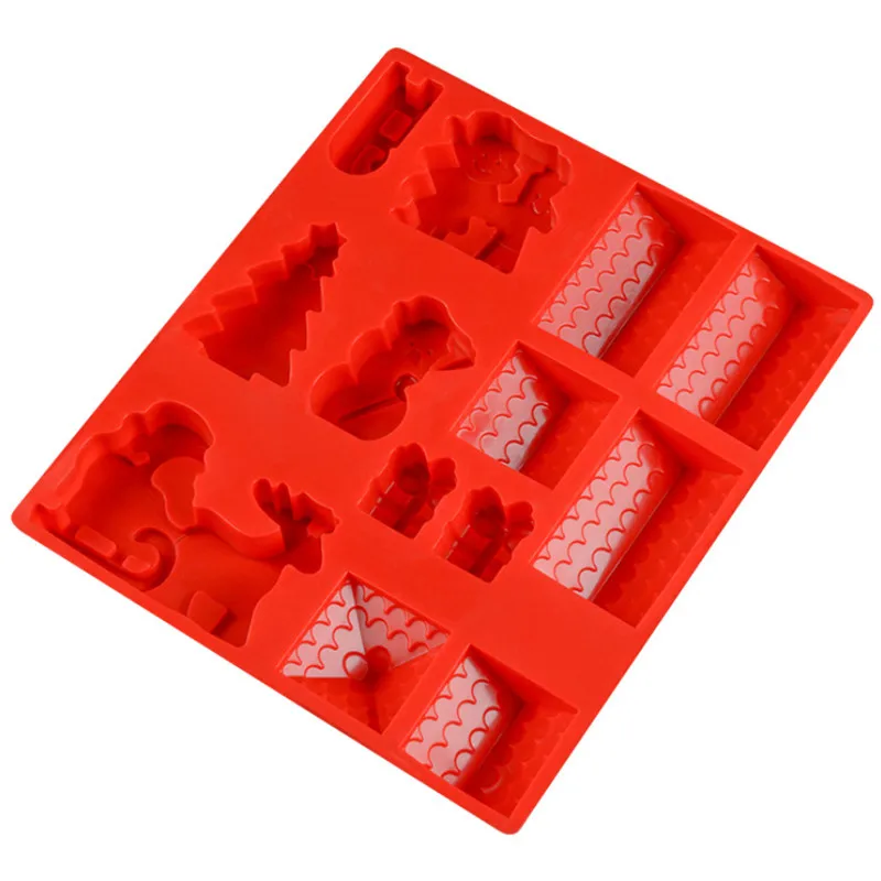 Силиконовая форма сделай сам 3D рождественская елка снеговик имбирный домик торт