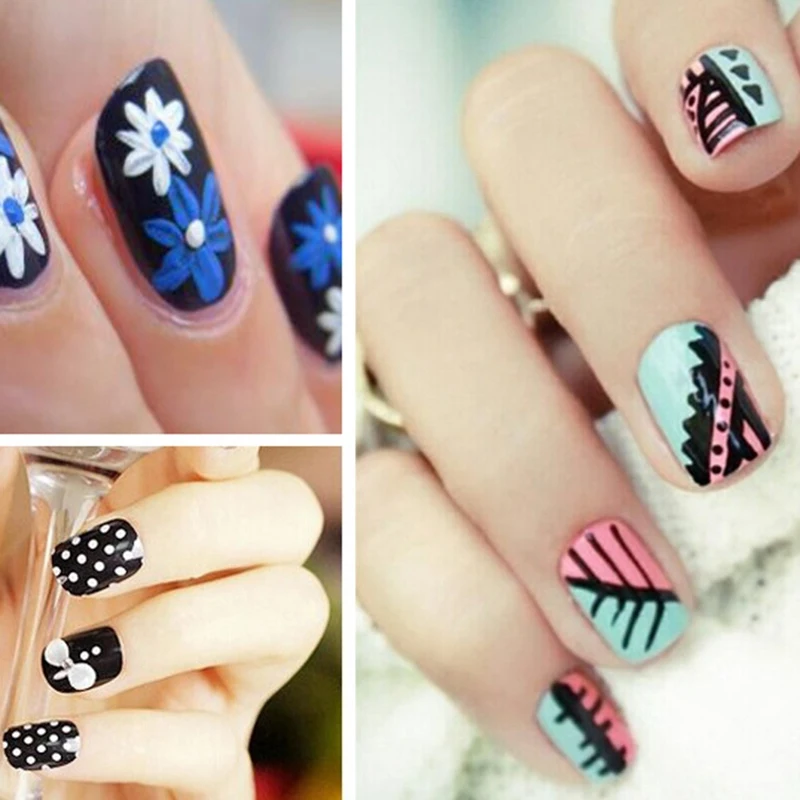 

Nail Art Pen 16 Colors Set Nail Pens Art for 3D Nail Art DIY Decoration Nail Polish Pen Set 3D Design Nail Beauty Tools Paint Pe