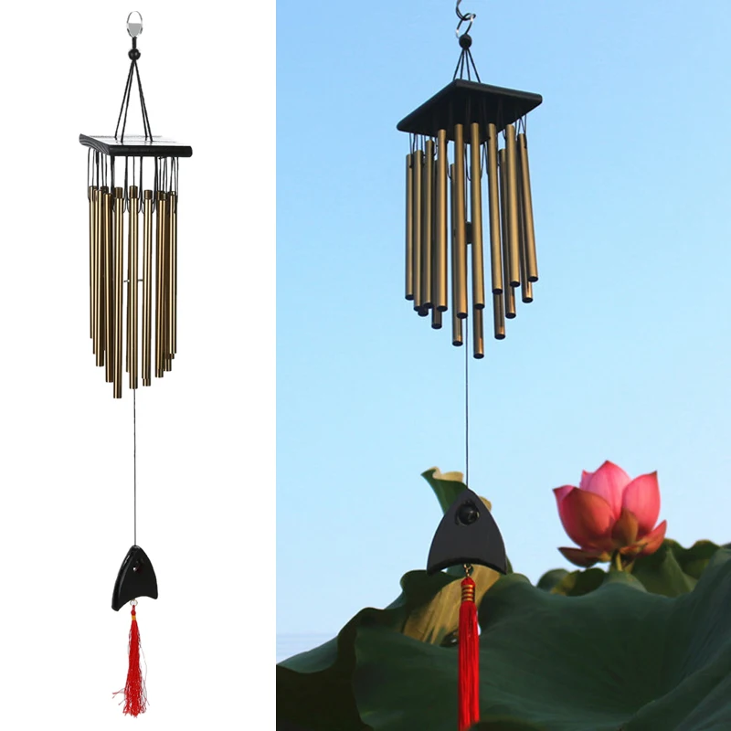 Медные колокольчики с 27 трубками подвесные украшения для сада и дома подходят