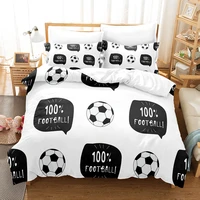 3d football sets duvet cover set with pillowcase twin full queen king bedclothes bed linen