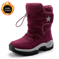 high top thick plush warm women snow boots winter non slip wear resistant mens boot outdoor couples fashion casual sneakers