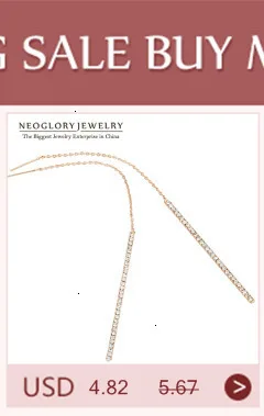 Neoglory, розовое золото, стразы, модные, желтые, aaa, циркон, висячие серьги для женщин,, новинка, ювелирное изделие, хит, Simp-j