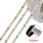 Светодиодная лента 2835 SMD, суперъяркая Гибкая светильник ящаяся Лента 600 SMD 4 мм, светодиодов на метр, 5 м, пикселей, естественный белыйтеплый белыйхолодный белый