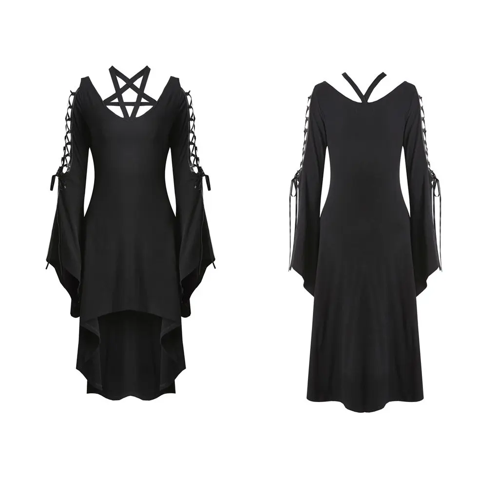 Darkinlove Для женщин Star гот Ассиметричное платье DW225|Женские платья| |