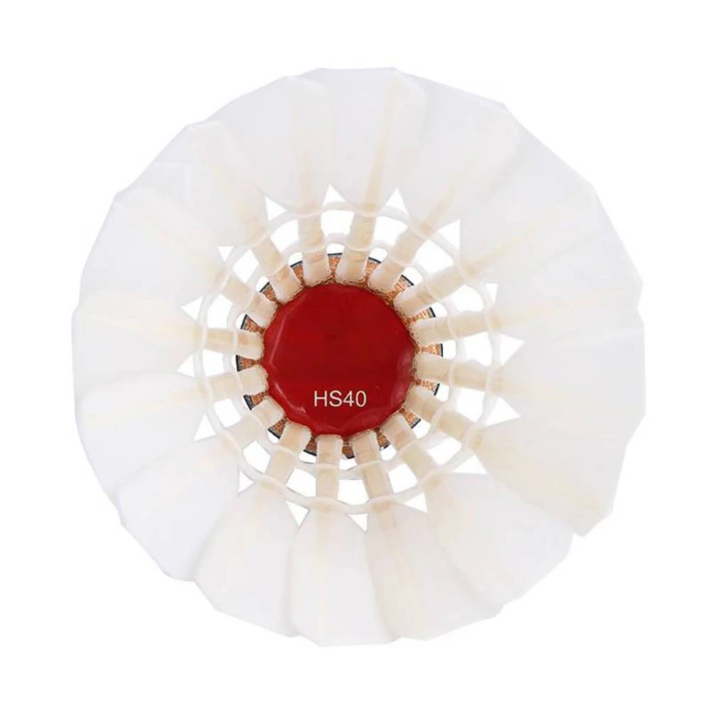 12Pcs/Set High Quality Badminton Shuttlecocks Goose Feather Balls Outdoor Sports Accessories Durable | Спорт и развлечения