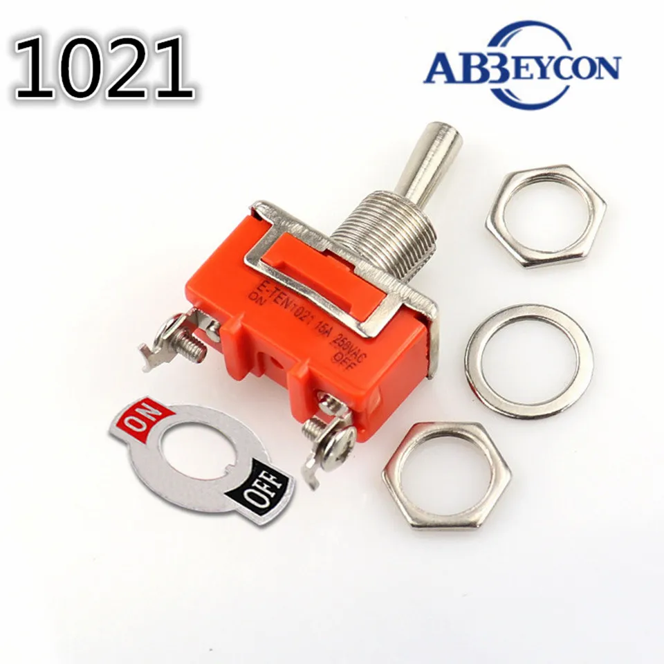 1 шт. высококачественный яркий 2-контактный переключатель SPST 2 15 А 250 В оранжевый