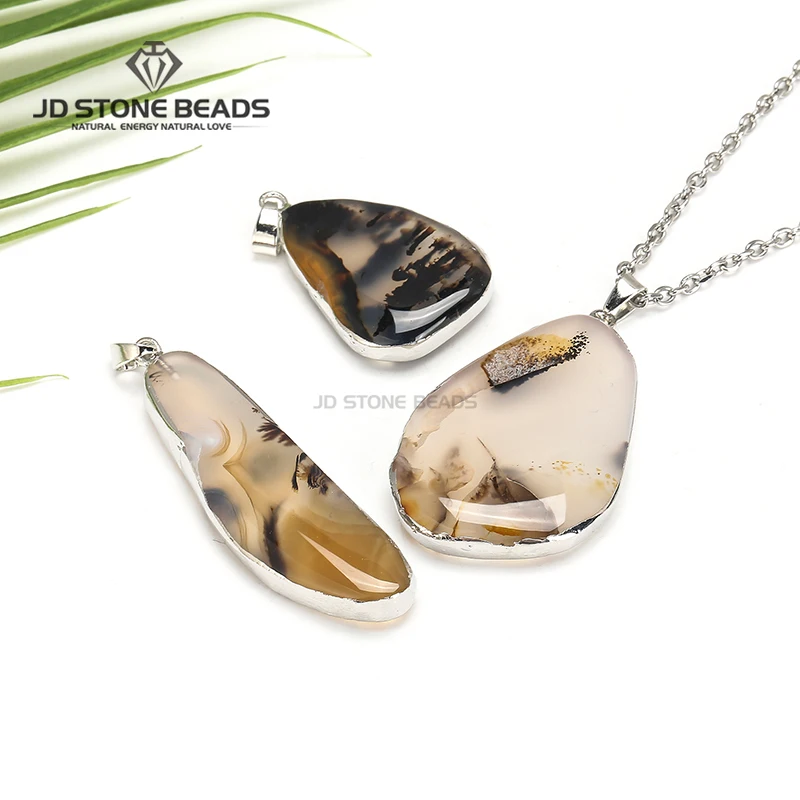 1 шт. подвески из натурального океана агата драгоценный камень Шарм для