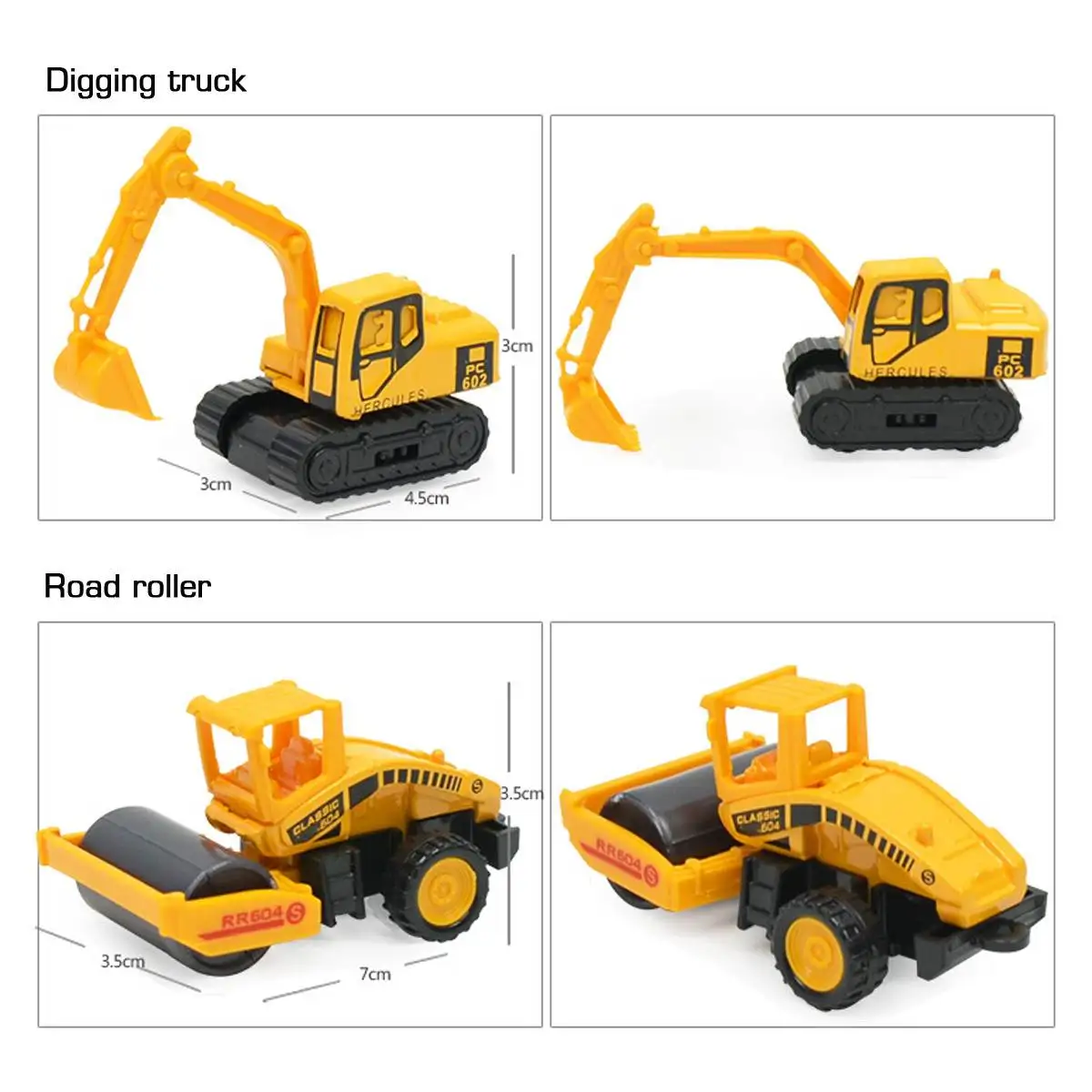 

8Pcs Children'S Toy Mini Set Alloy Engineering Vehicle Excavator Sliding Alloy Car Model Alloy Engineering Vehicle Model 2020
