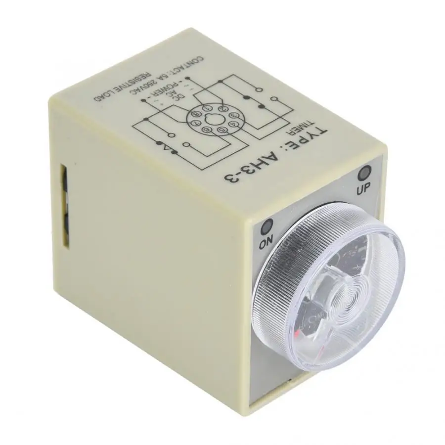 Реле времени с задержкой 8 контактный таймер din рейкой DC24V/AC110V/220V/380V 6S реле