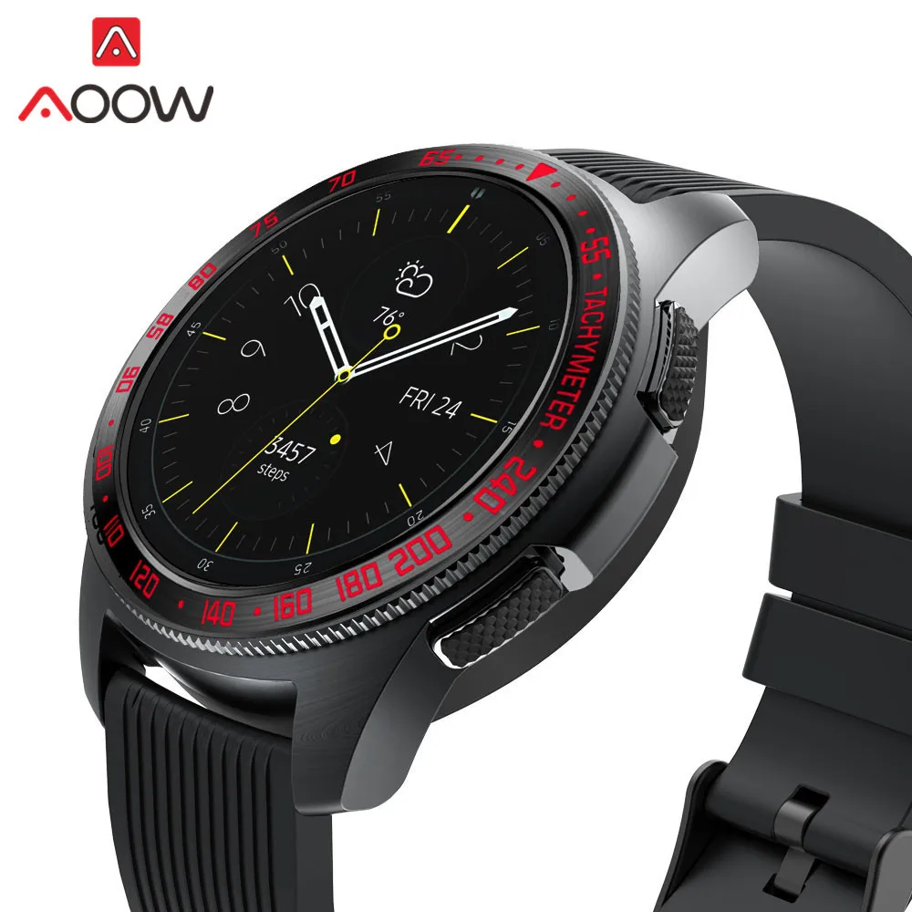 Нержавеющая сталь ободок кольцо стиль для samsung gear S3 Frontier Galaxy Watch 42 мм 46 мм клейкая крышка защита аксессуары