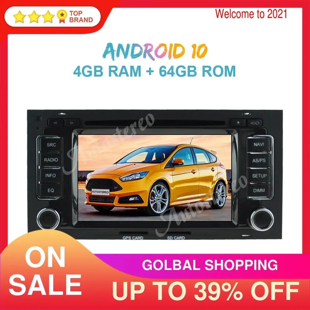 Автомагнитола PX6 на Android 10 64 ГБ GPS-навигация для Volkswagen TOUAREG 2003-2010 автомобильный