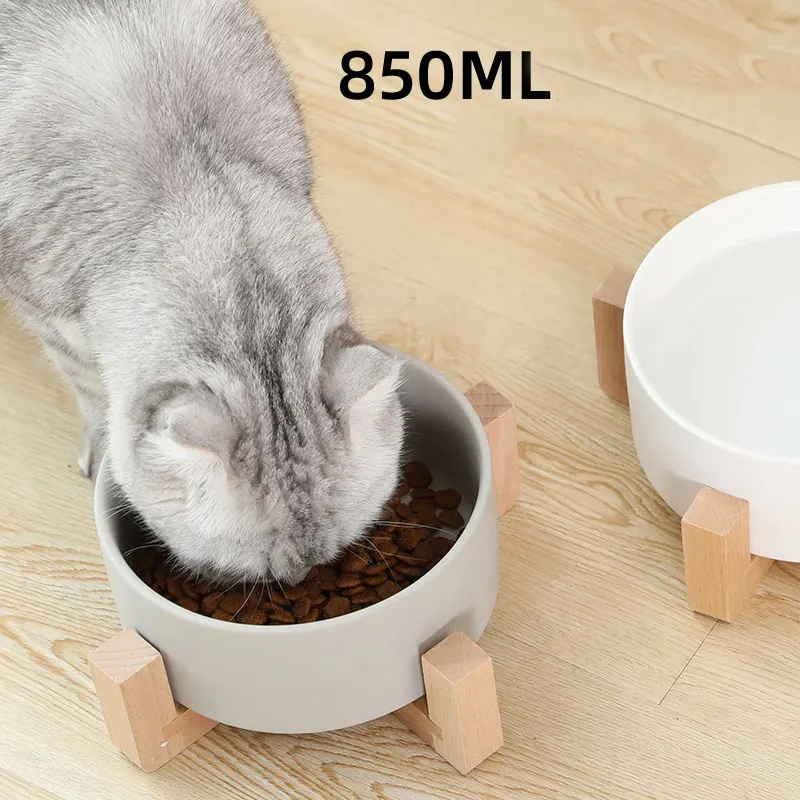 Керамическая миска для кошек HOOPET миски кормления и питья собак домашних