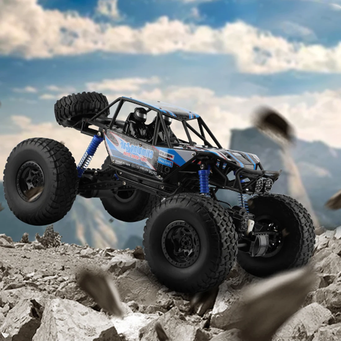 48 см 1:10 4WD 2,4G RC Monster Truck высокоскоростной гоночный автомобиль внедорожник-оранжевый