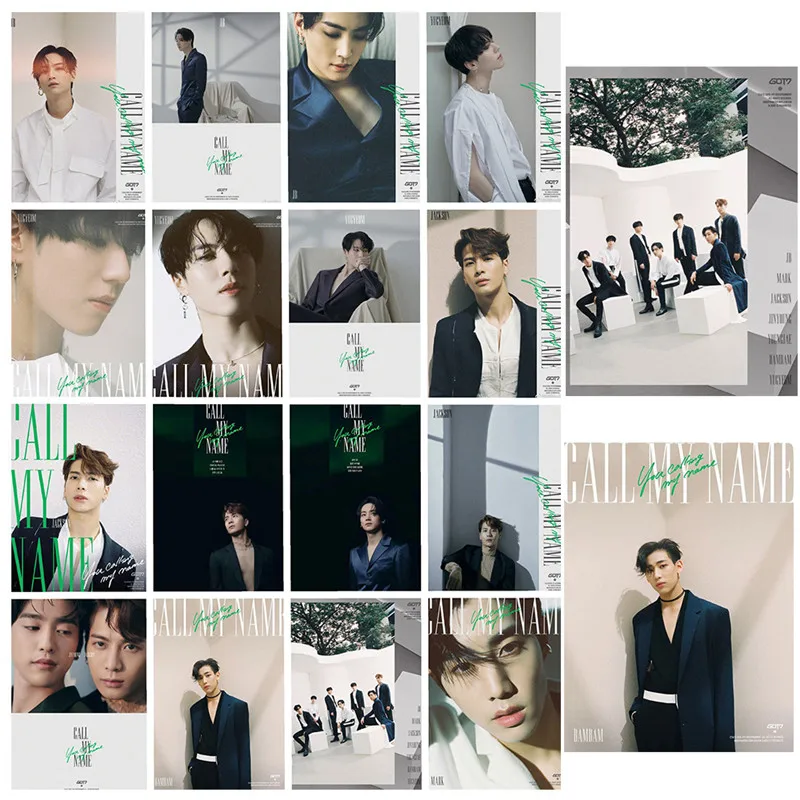 16 шт. Kpop новый альбом с надписью Мой имя фотокарточка официальная бумага