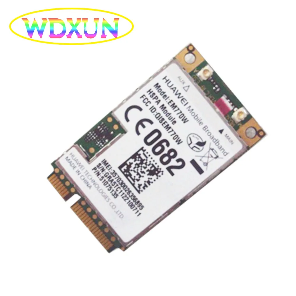 Разблокированная беспроводная Wi Fi карта HUAWEI EM770W WWAN 3G HSDPA PCI E WCDMA / GSM EDGE с высокой