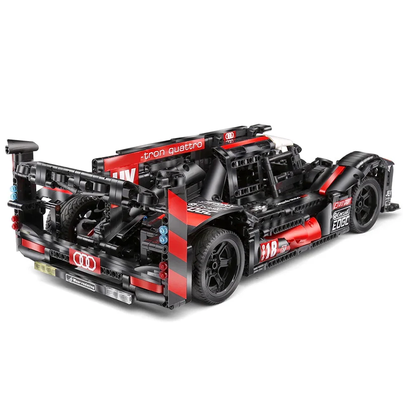 DHL Technic игрушки серии Супер гоночный автомобиль R18 R8 совместимые строительные