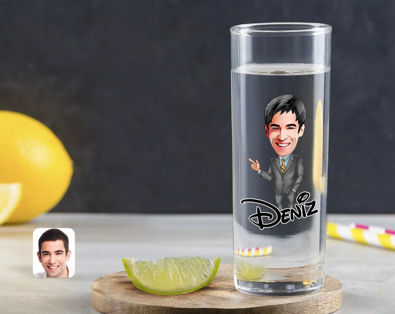 

Персонализированная красочная печать, Мужская карикатура водки, баржои-52