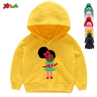 girl black princess hoodie children clothing boy long sleeve shirt childrens sweater toddler fall clothes holiday gift matching