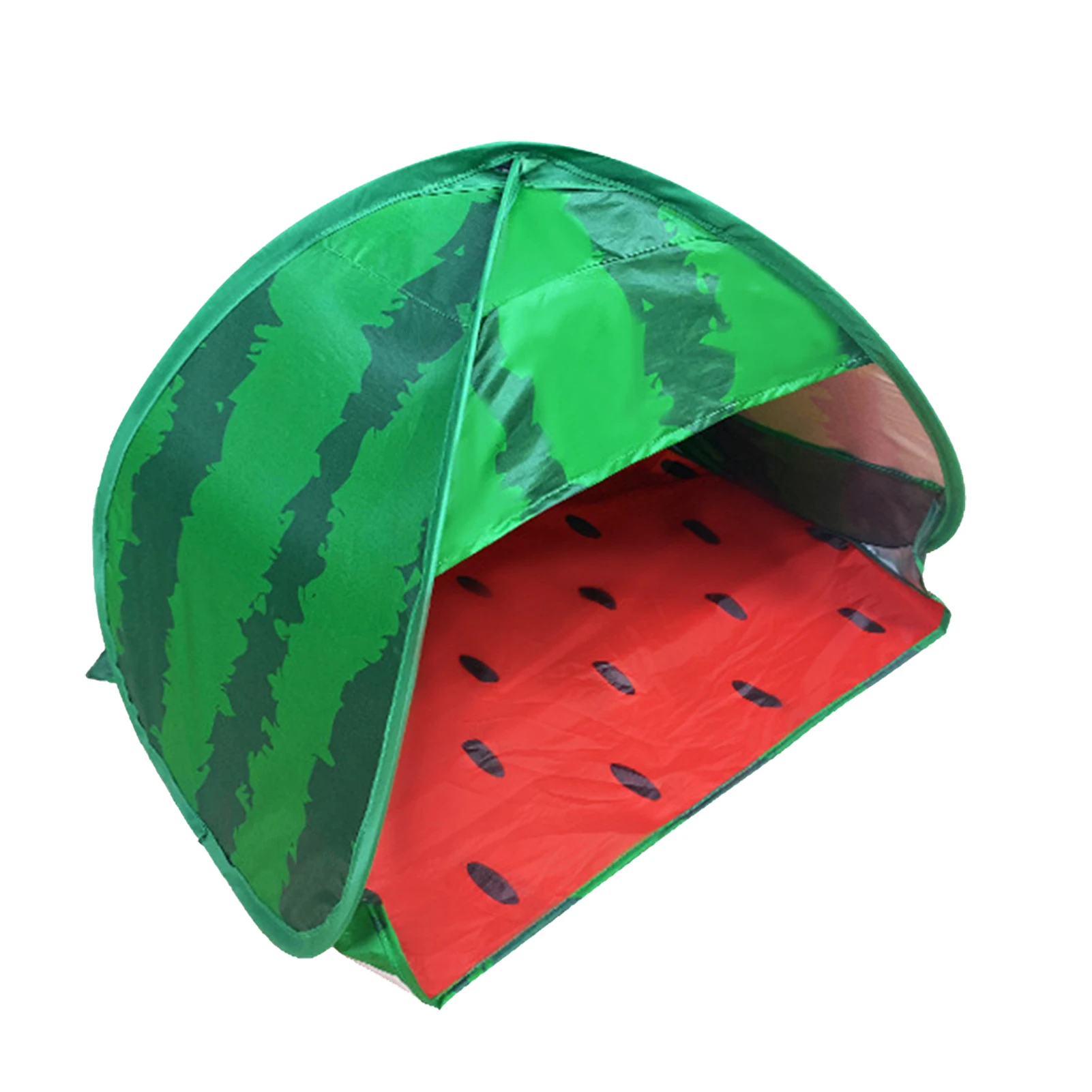 

Novelty Watermelon Tent For Kids Foldable Mini Tent With Phone Holder Portable Beach Sunshade Awning For Outdoor Camping Garden