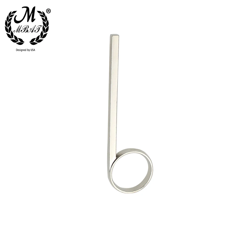 

M MBAT 95mm Nickel-Plated Metal Trumpet Third Valve Sliding Finger Pull Ring, Used For Trumpet Cornet Replacement Accessories