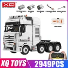 XQ QC007 2949 шт. Радиоуправляемый автомобиль QC007 электрический грузовик совместимый 42043 Technic Benzs Arocs модель Образовательные Кирпичи игрушки рождественские подарки