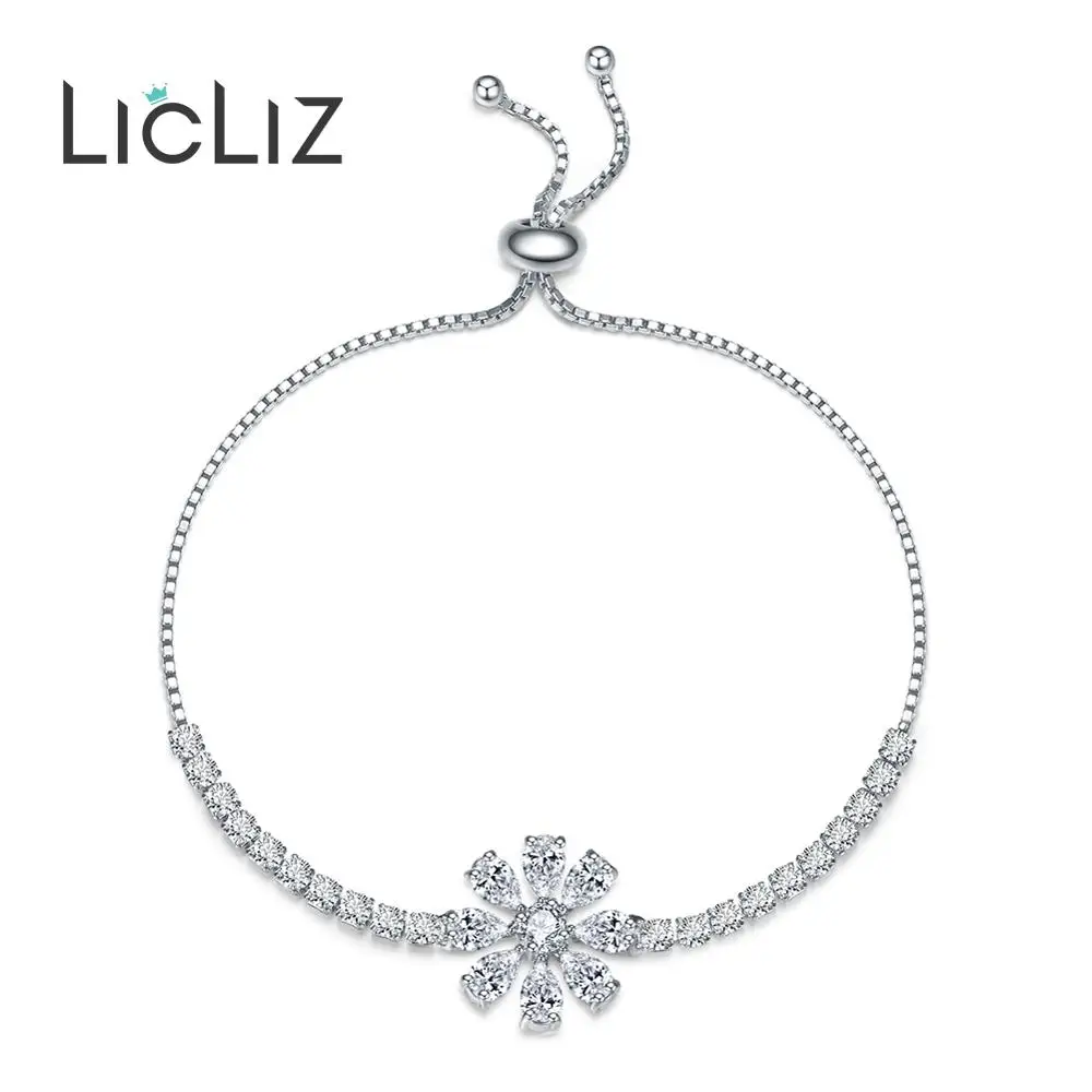 Модные уникальные регулируемые браслеты LicLiz с подвесками в форме цветка для