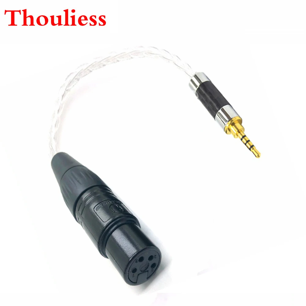Thouliess HIFI 10 см 2 5 мм TRRS сбалансированный штекер к 4 Pin XLR женский 7N OCC медный