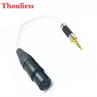 Thouliess HIFI 10 см 2,5 мм TRRS сбалансированный штекер к 4-Pin XLR сбалансированный женский 7N-OCC медный посеребренный адаптер кабель DIY