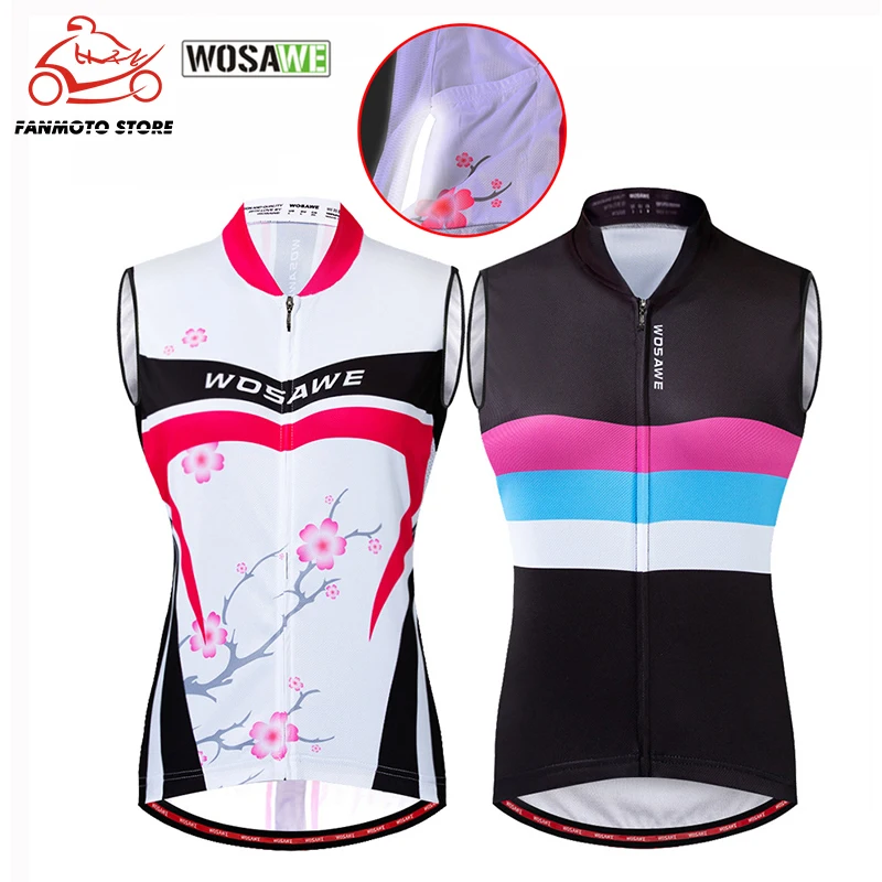 Женский мотоциклетный жилет WOSAWE летняя майка для горного велосипеда MTB без