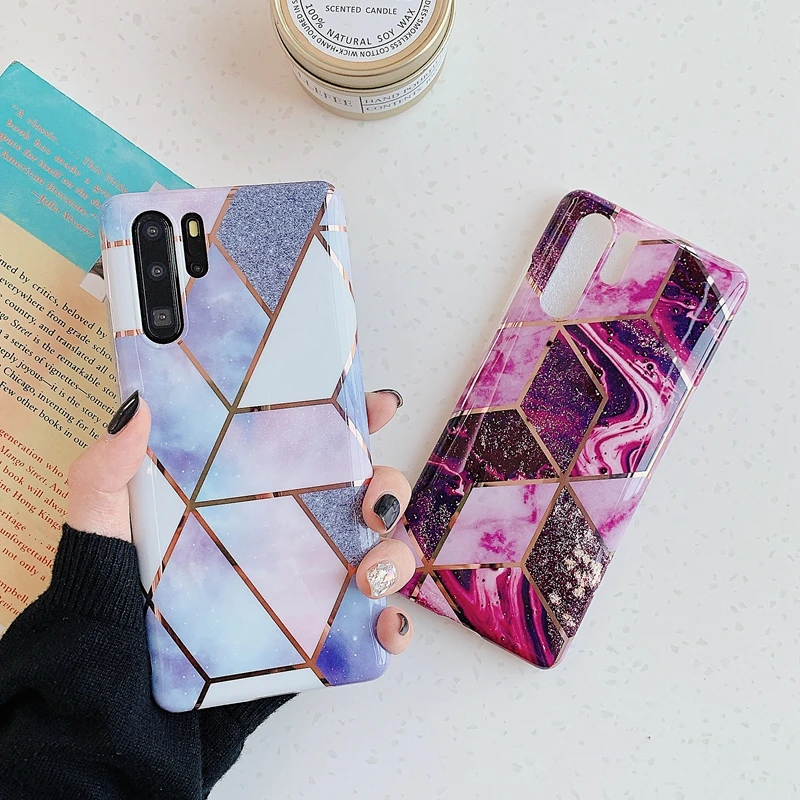 

Fashion Luxury Marble Phone Case For HUAWEI P20 P30 P40 Pro Lite Mate 30 Pro Lite Soft Silicone Shockproof Cases Cover
