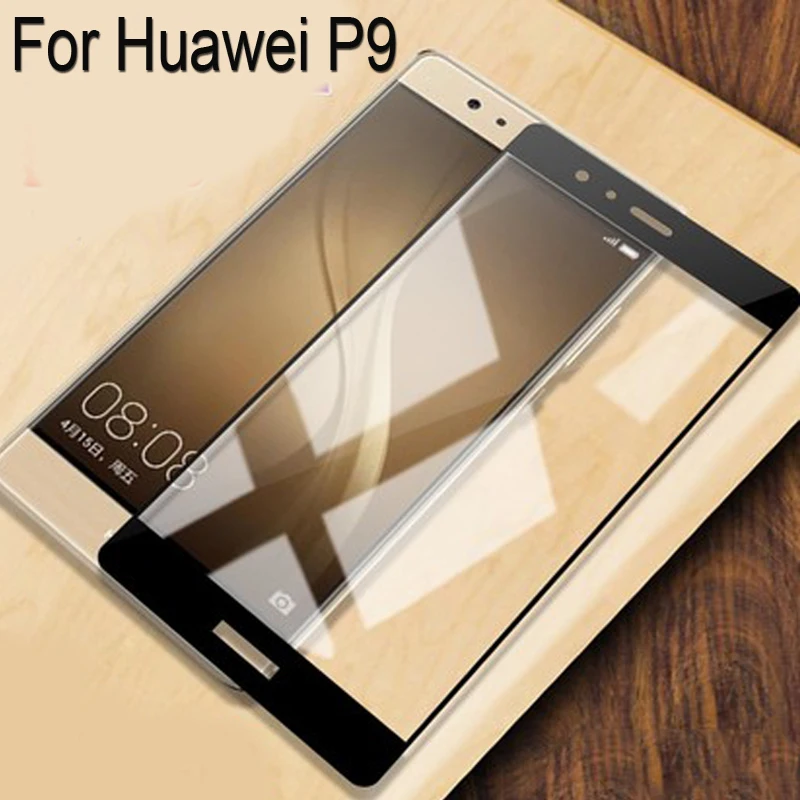 

Изогнутая Защитная пленка для Huawei P9 p9, закаленное стекло с полным покрытием для Huawei P 9, защитная пленка, 2 шт.